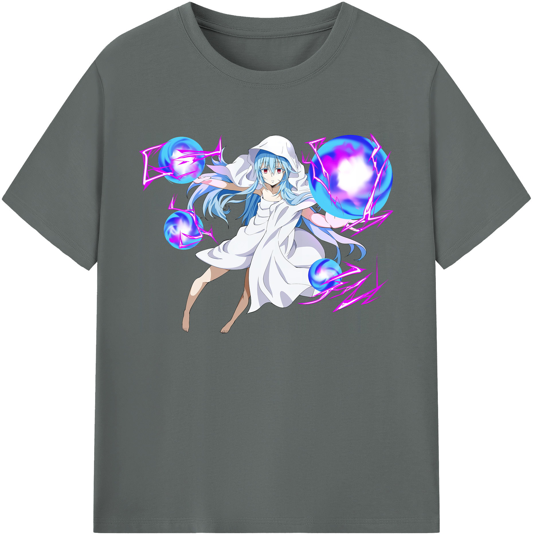 （画像用） 転スラ Regarding Reincarnated to Slime 綿100％ メンズ半袖Tシャツ｜肌触りやわらか＆通気性